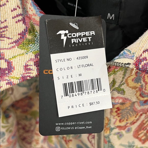 Copper Rivet Men's Floral Bomber Jacket - Picture 4 of 4